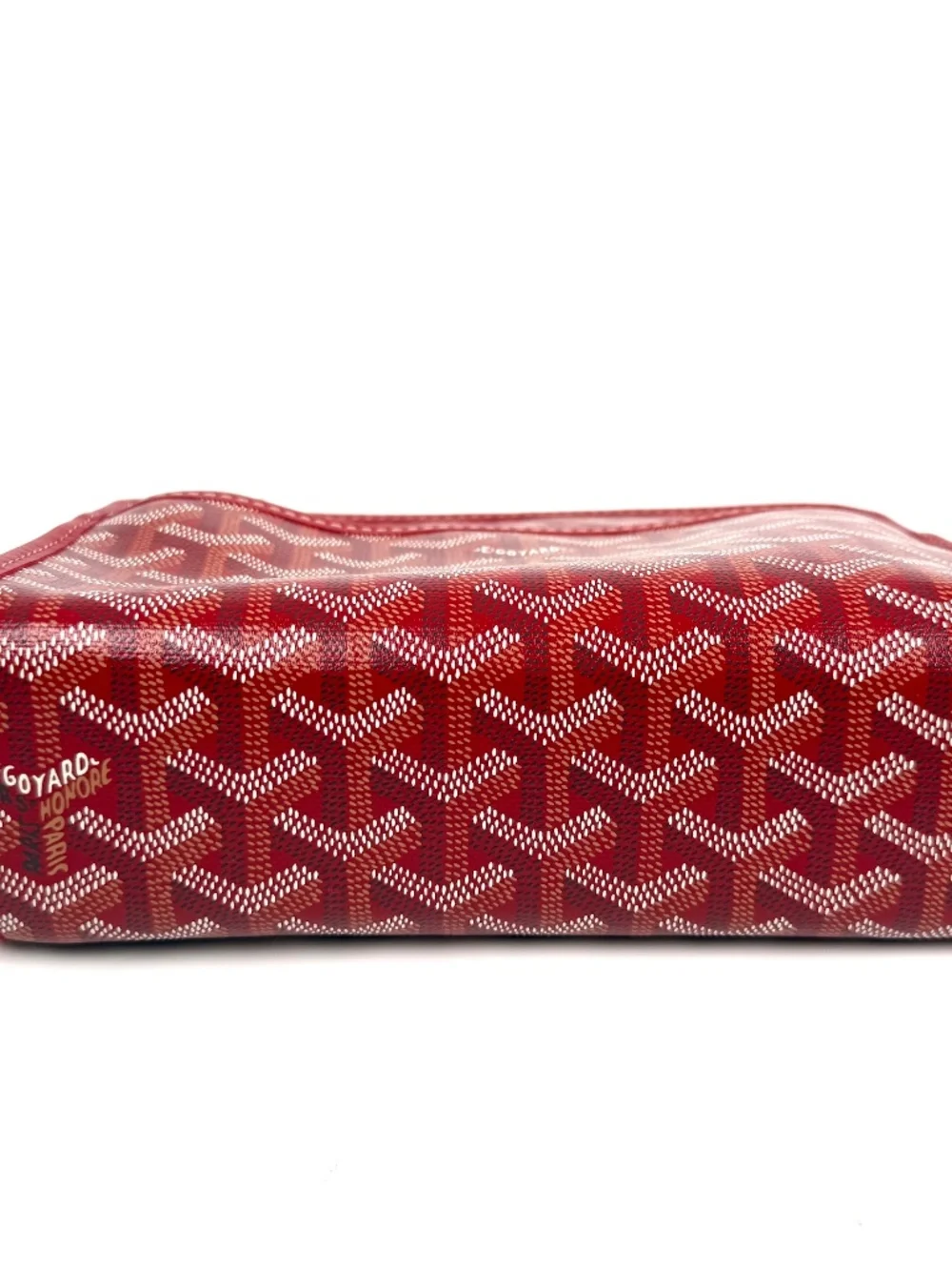 GOYARD Jouvence Red Pouch Cosmetic Toiletry Case PM New